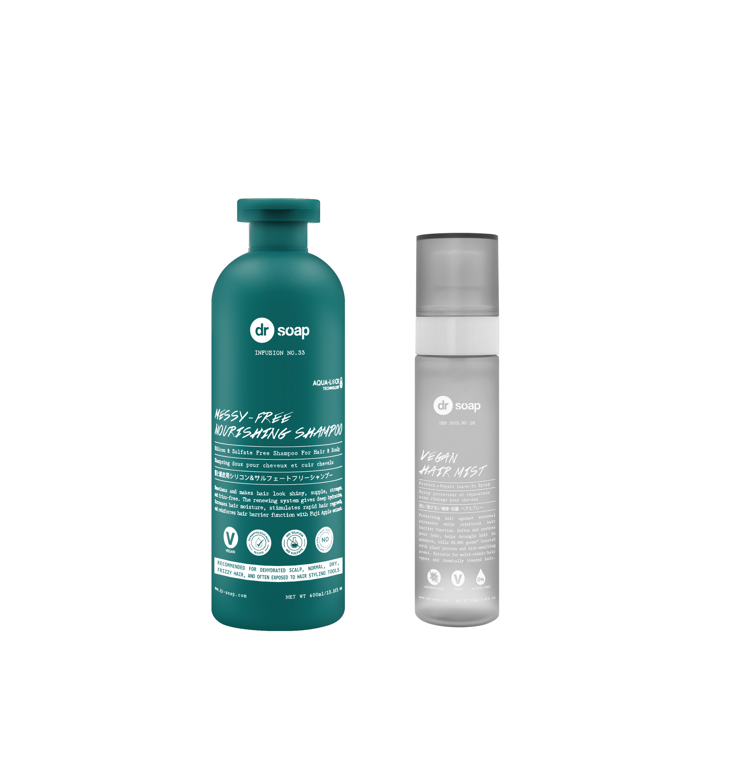 Hair Care Bundles - Messy free Shampoo & Vegan Hair Mist