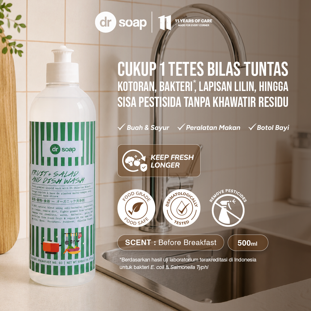 Limited Edition 11th Anniv - Fruit + Salad and Dish Wash 500ml