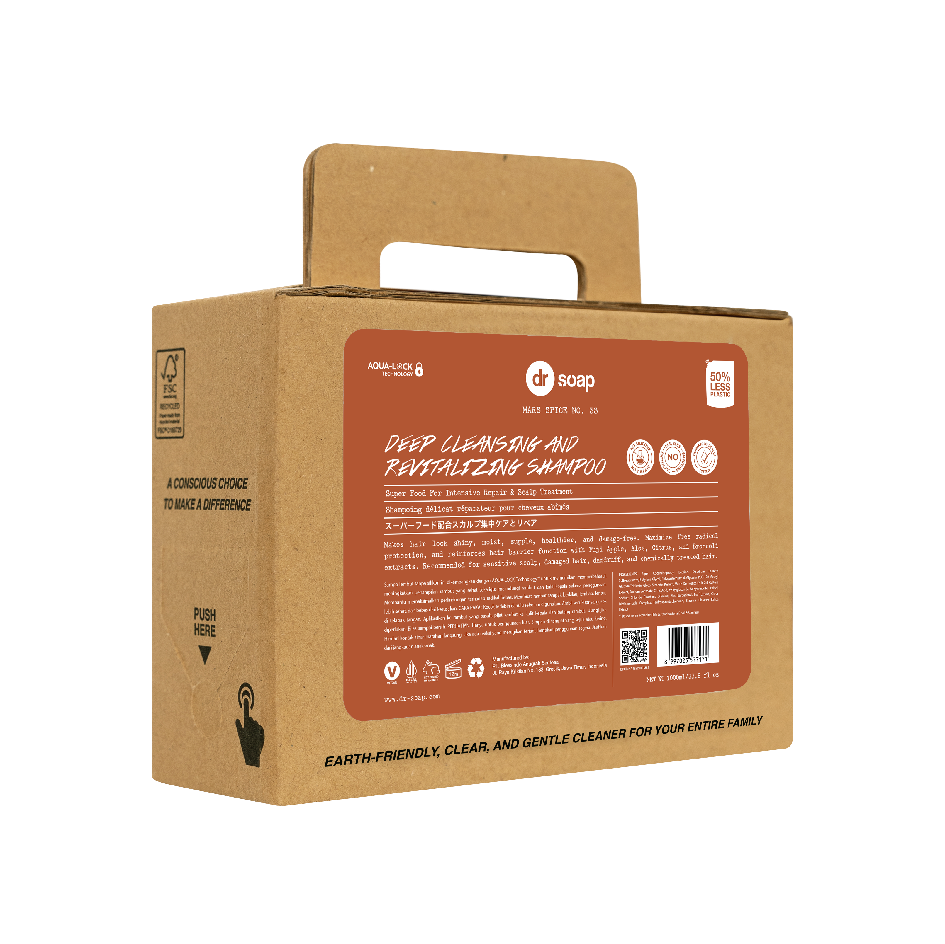 Shampo Pembersih & Revitalisasi Mendalam Mars Spice 400ml