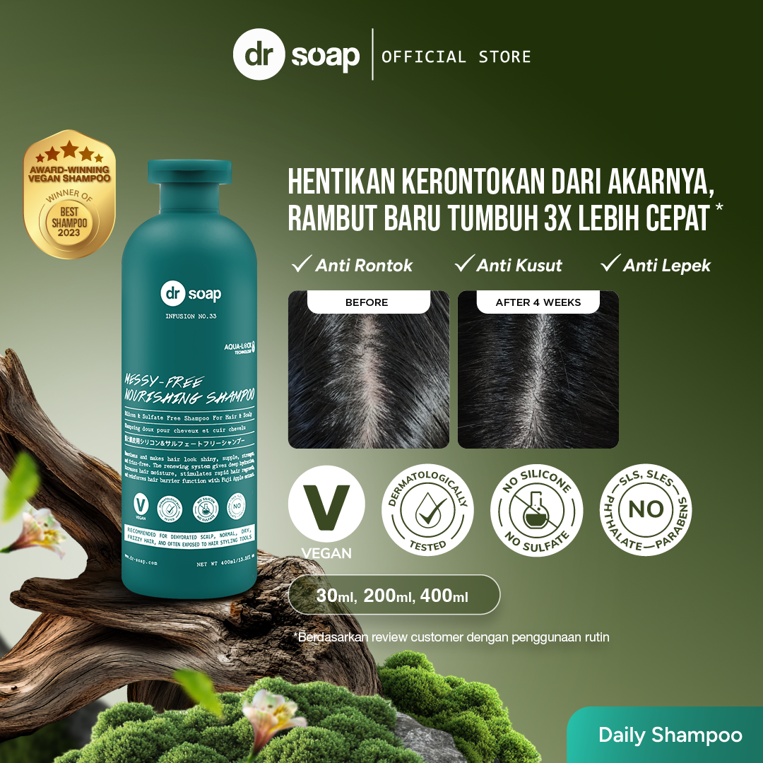 Vegan Series Bundle - Messy Free Shampoo, Vegan Hair Mist & Nourishing Shower Gel Naked Affairs