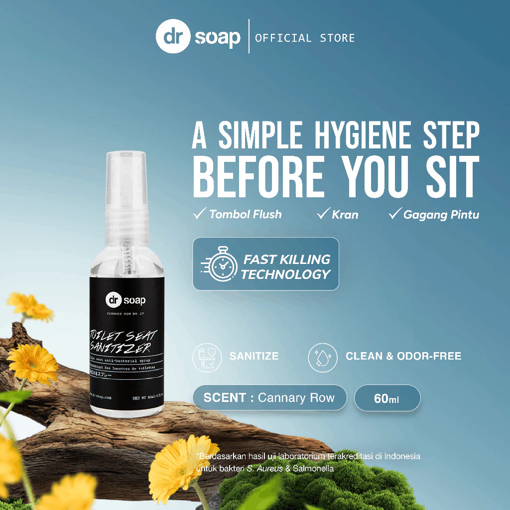 Toilet Seat Sanitizer Cannary Row 60ml